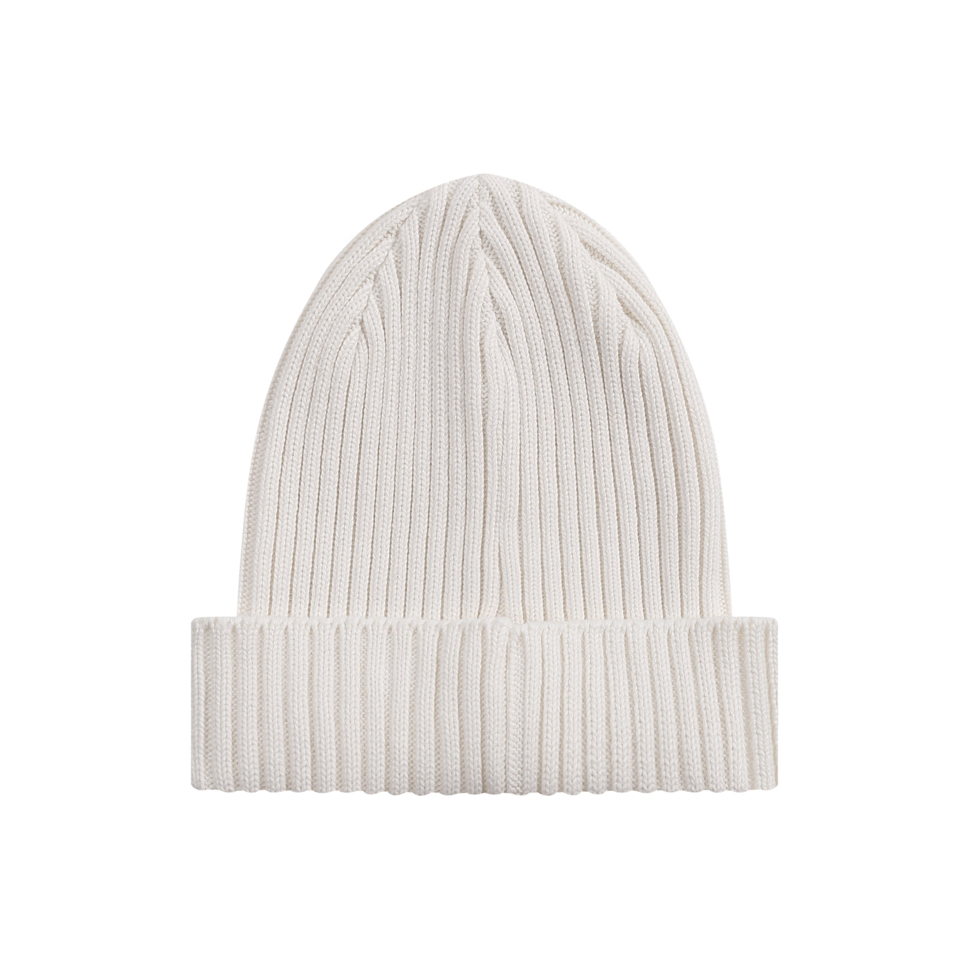Embroidered Kitsune Mask and Blossom Beanie - Off White