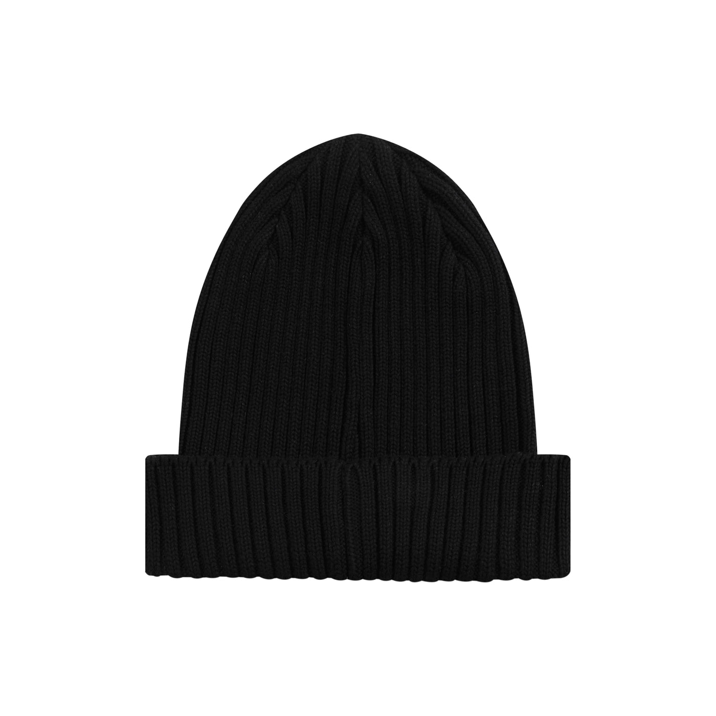 Embroidered Kitsune Mask and Blossom Beanie - Black