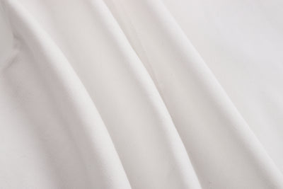 Embroidered Blossom and Kitsune Mask Hoodie (Oversized) - White