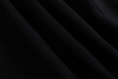 Embroidered Blossom and Kitsune Mask Zip Up (Oversized) - Black