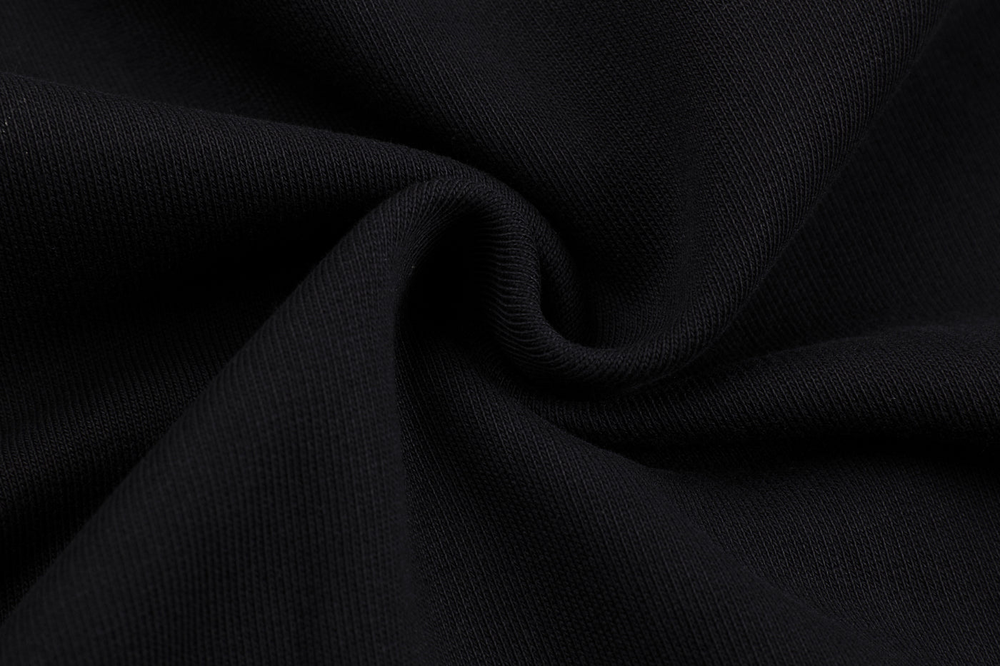Embroidered Autumn Tranquility Hoodie (Oversized) - Black