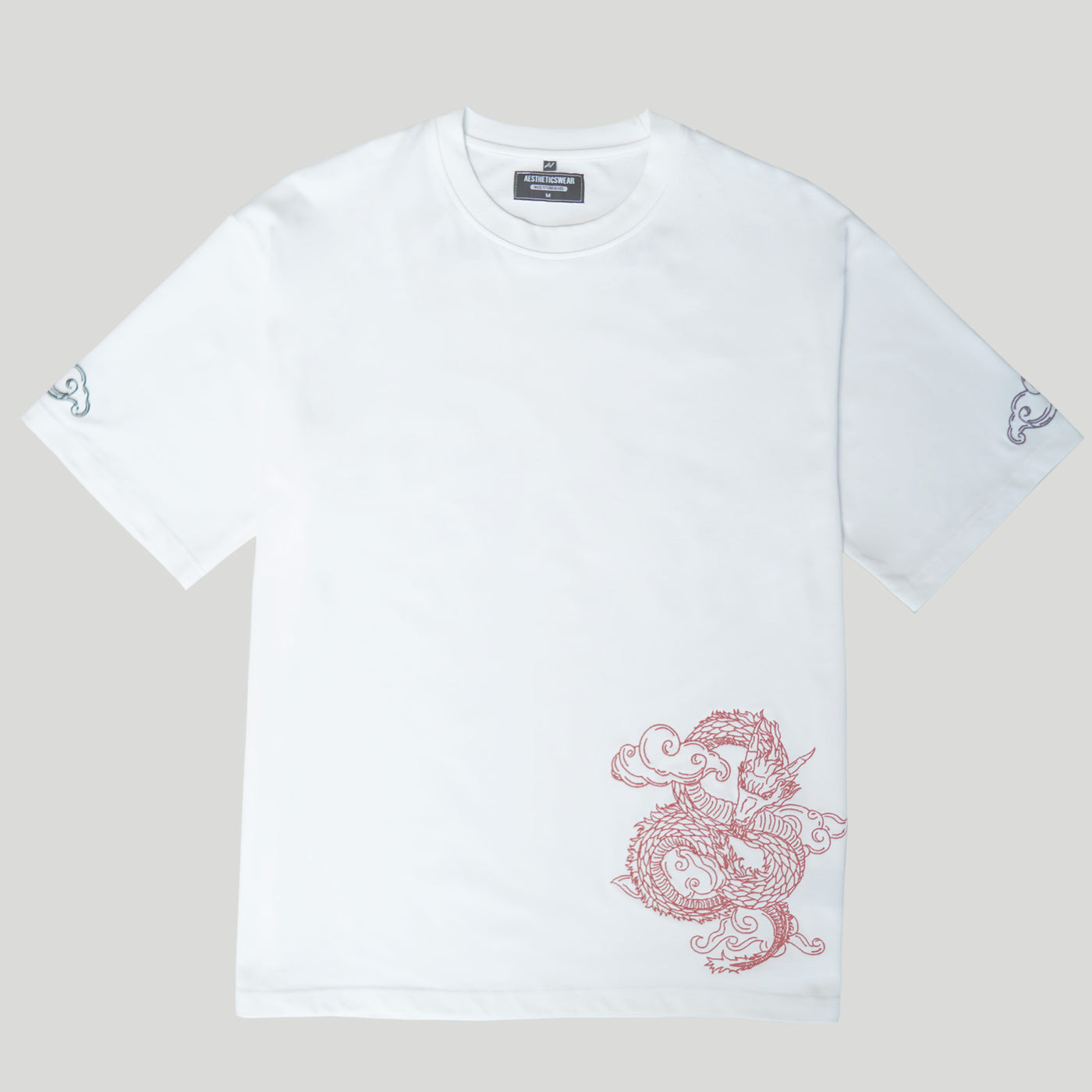 Embroidered Heavy Weight Nimbus Dragon T Shirt